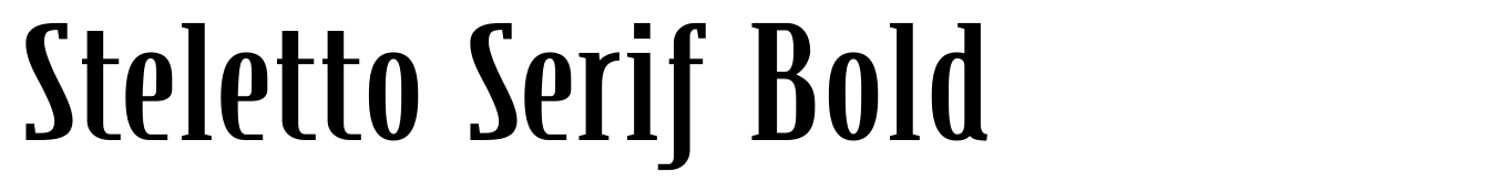 Steletto Serif Bold